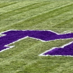 Logo on football field painted by Mr. Burgher