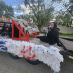 Homecoming float (Mrs. Pate)