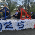 Students on Homecoming float class of 2025