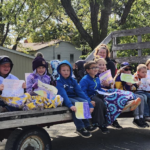 2nd grade on trailer for homecoming parade